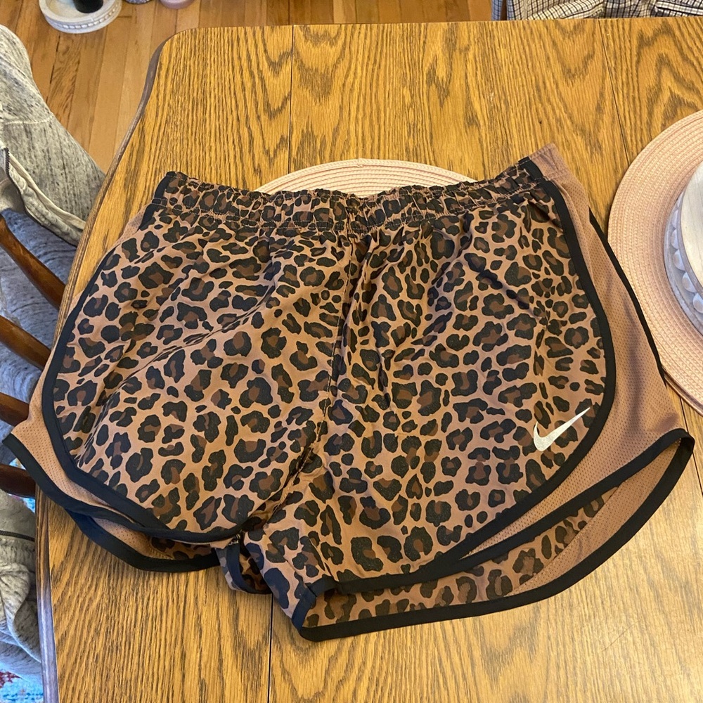 Women’s leopard Nike shorts